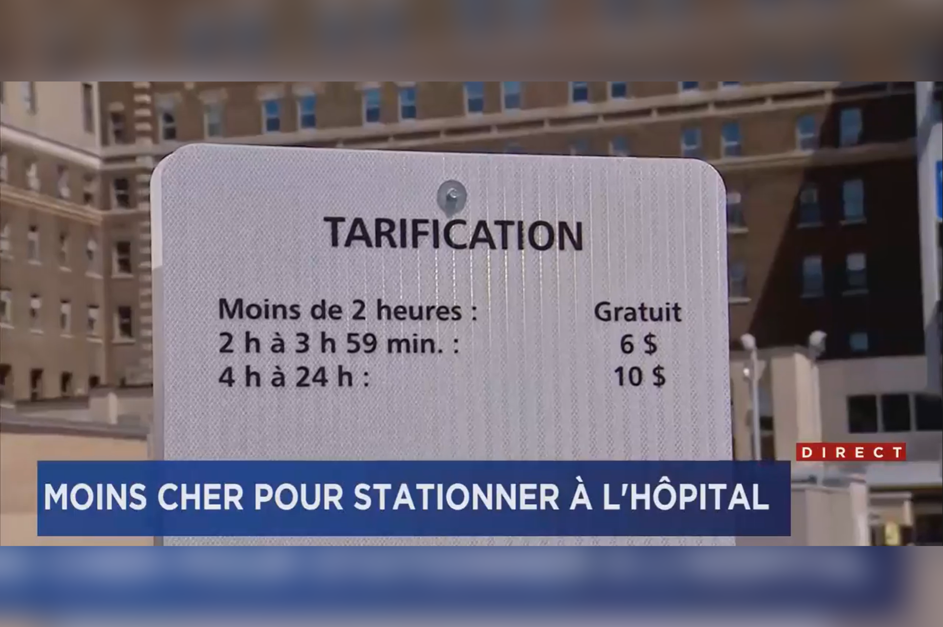 2 heures de stationnement gratuit aux hôpitaux